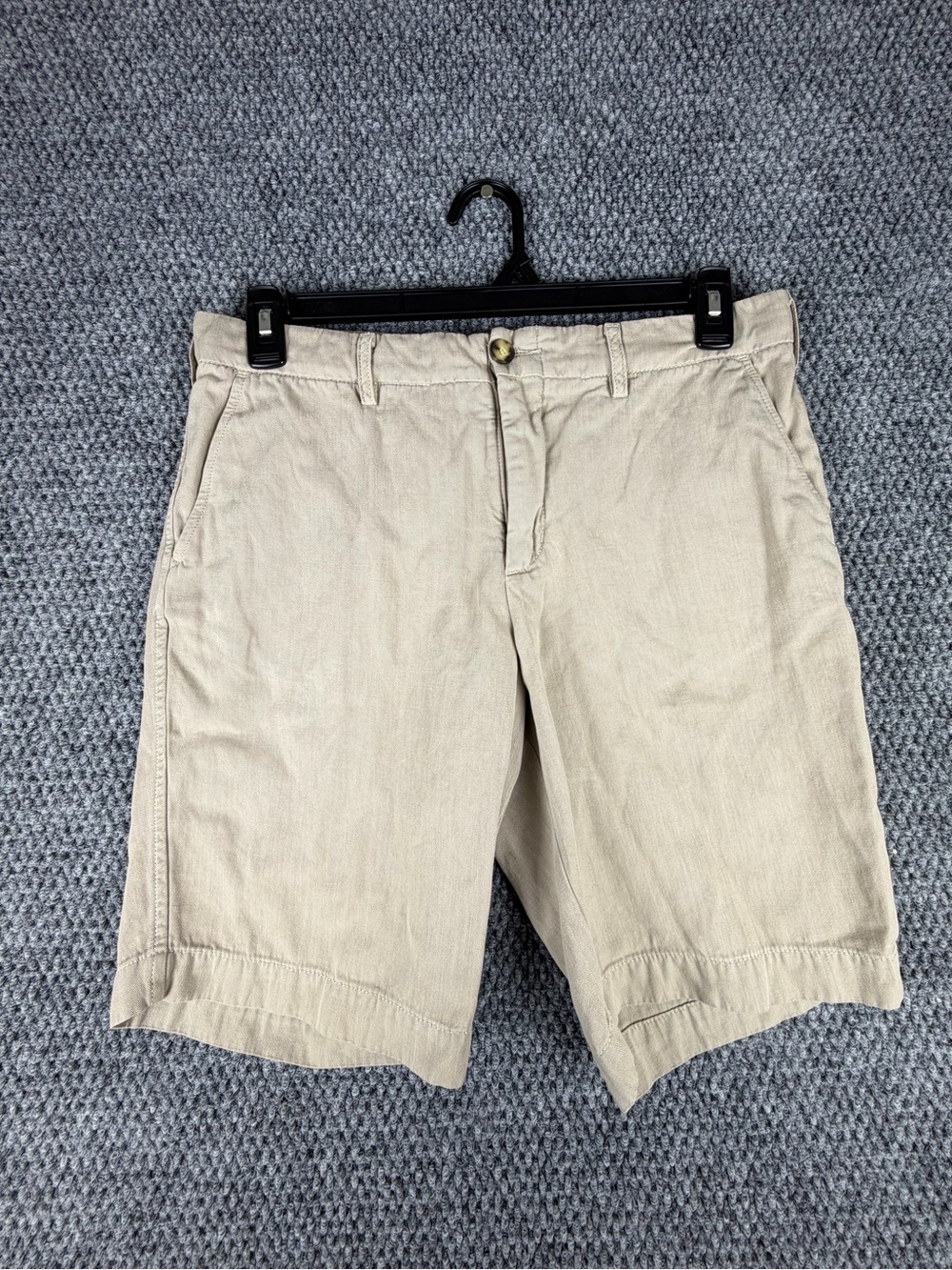 Vince Men’s Ghost Single Flap Linen Blend Trouser Short Sz 32